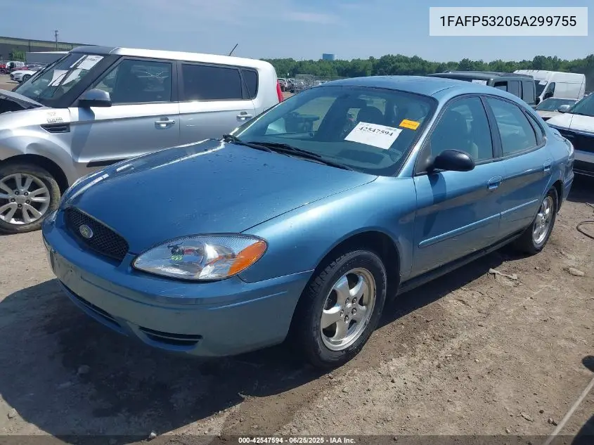 2005 Ford Taurus Se VIN: 1FAFP53205A299755 Lot: 42547594