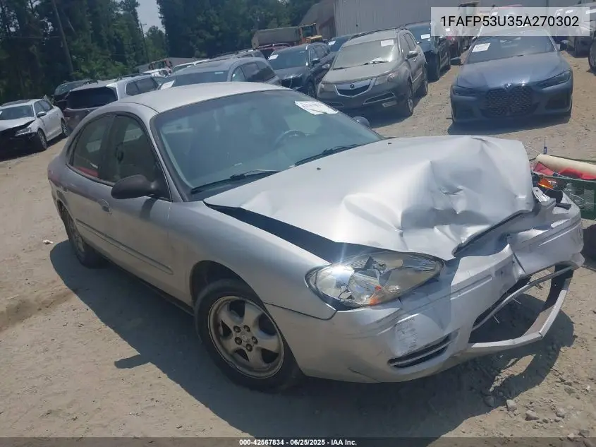 2005 Ford Taurus Se VIN: 1FAFP53U35A270302 Lot: 42567834