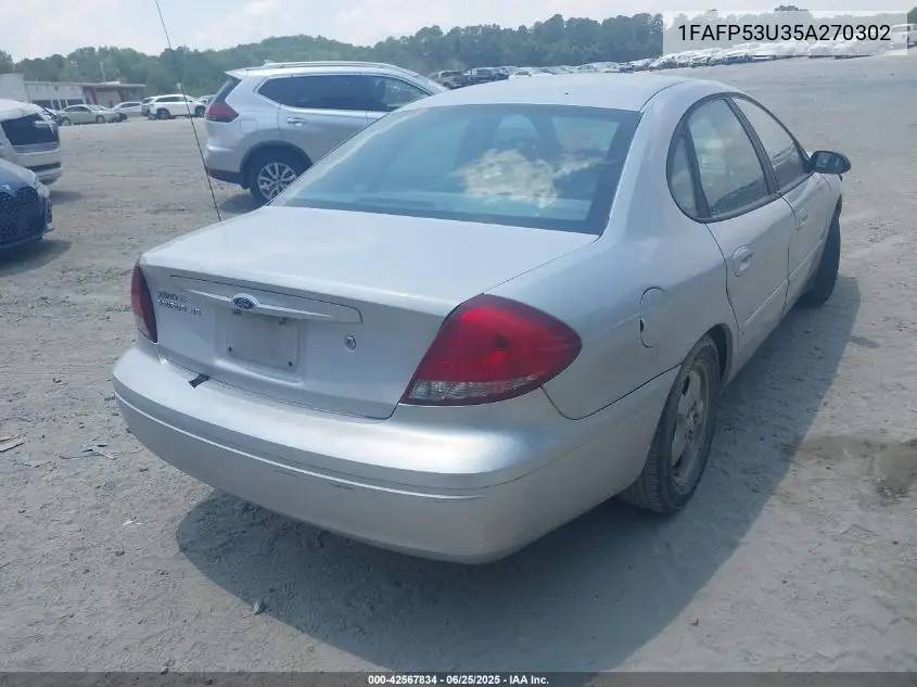 2005 Ford Taurus Se VIN: 1FAFP53U35A270302 Lot: 42567834