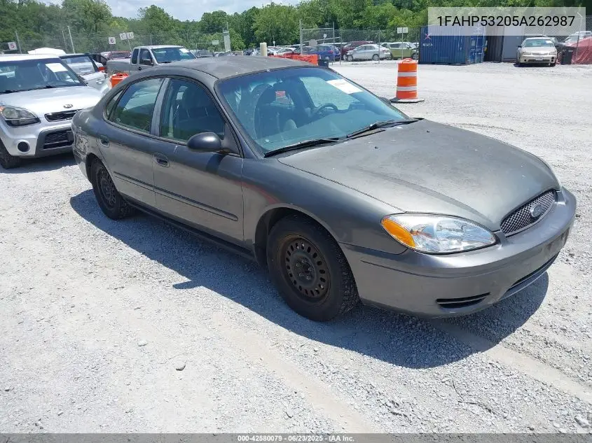 2005 Ford Taurus Se VIN: 1FAHP53205A262987 Lot: 42580079