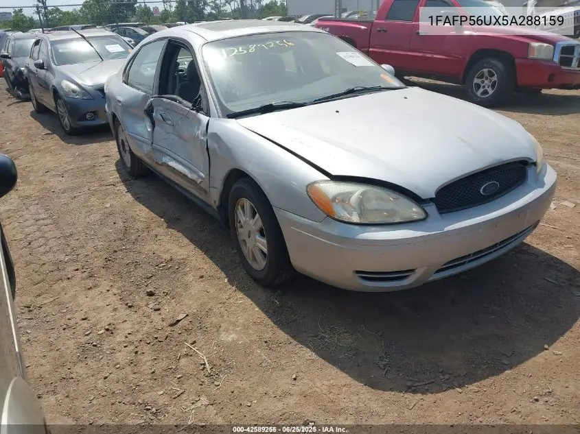 2005 Ford Taurus Sel VIN: 1FAFP56UX5A288159 Lot: 42589256