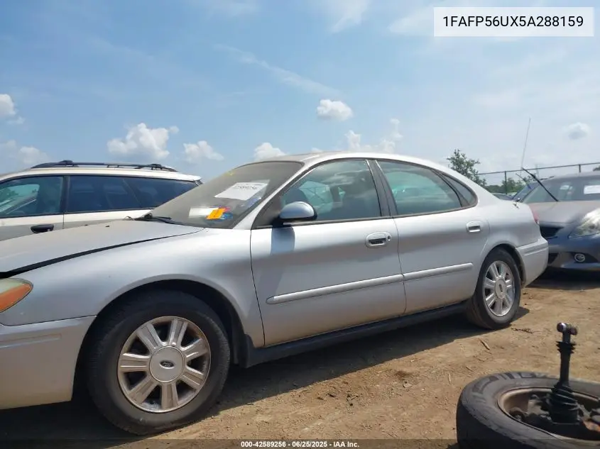2005 Ford Taurus Sel VIN: 1FAFP56UX5A288159 Lot: 42589256
