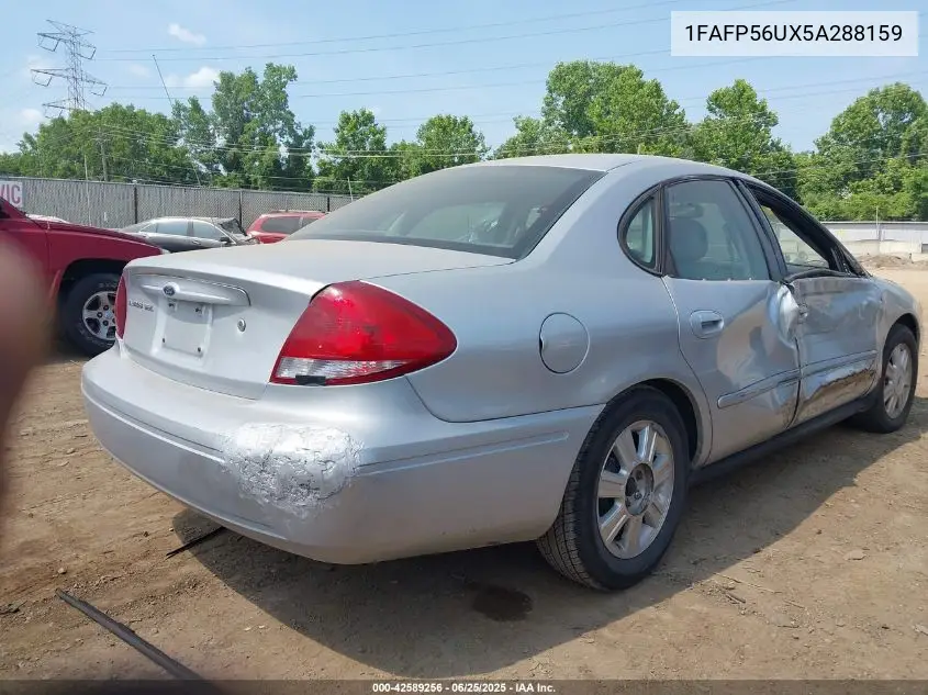 2005 Ford Taurus Sel VIN: 1FAFP56UX5A288159 Lot: 42589256