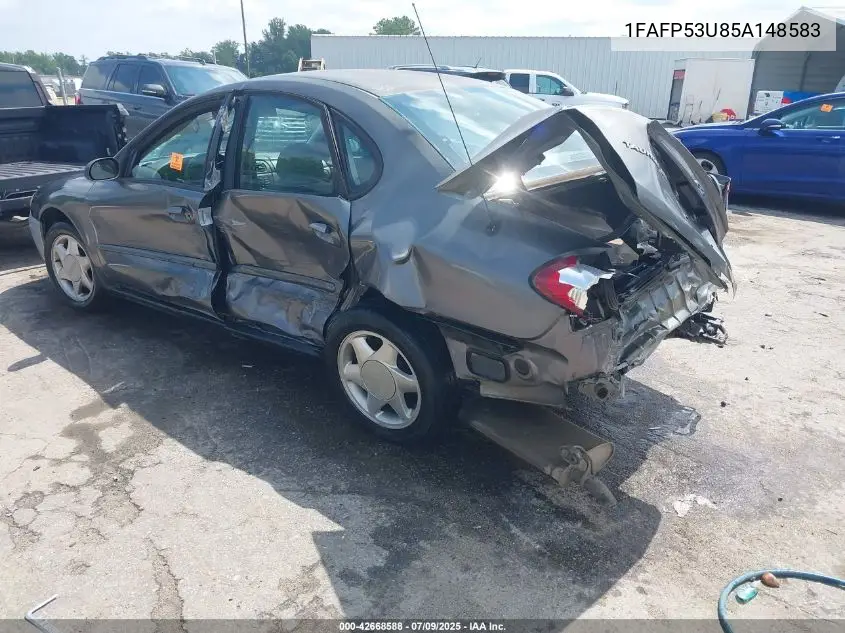 2005 Ford Taurus Se VIN: 1FAFP53U85A148583 Lot: 42668588