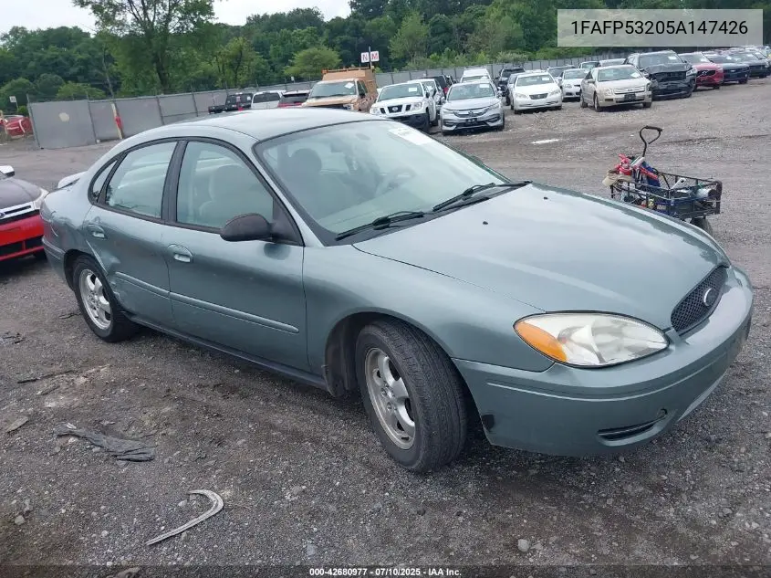 2005 Ford Taurus Se VIN: 1FAFP53205A147426 Lot: 42680977