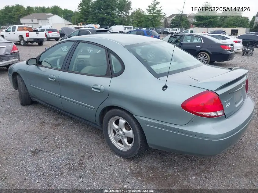 2005 Ford Taurus Se VIN: 1FAFP53205A147426 Lot: 42680977