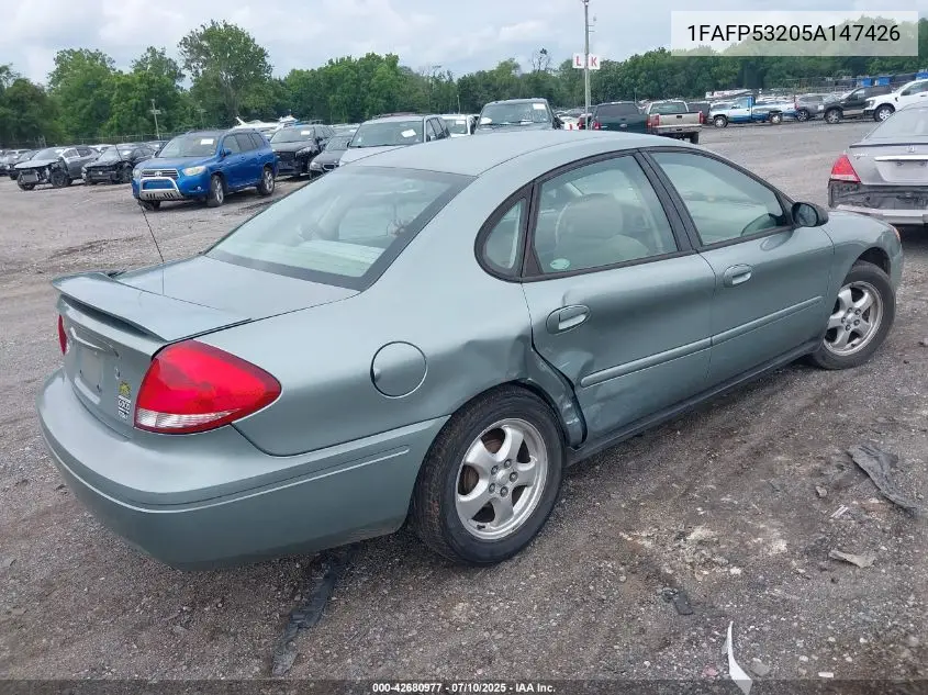 2005 Ford Taurus Se VIN: 1FAFP53205A147426 Lot: 42680977