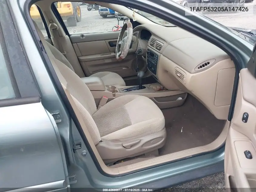 2005 Ford Taurus Se VIN: 1FAFP53205A147426 Lot: 42680977