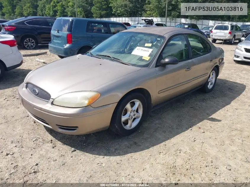 2005 Ford Taurus Se VIN: 1FAFP53U05A103816 Lot: 42704801