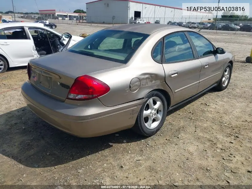 2005 Ford Taurus Se VIN: 1FAFP53U05A103816 Lot: 42704801