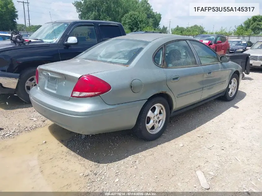 2005 Ford Taurus Se VIN: 1FAFP53U55A145317 Lot: 42719214