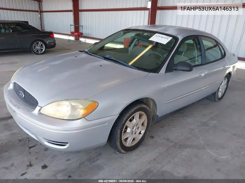 2006 Ford Taurus Se VIN: 1FAHP53UX6A146313 Lot: 42196551