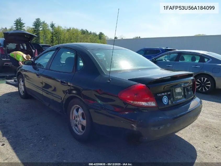 2006 Ford Taurus Se VIN: 1FAFP53U56A184099 Lot: 42208635