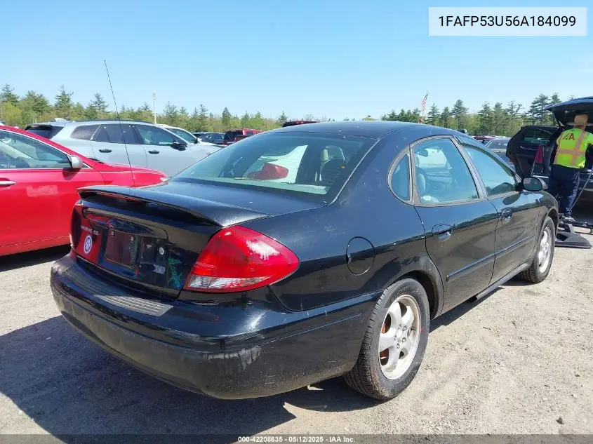 2006 Ford Taurus Se VIN: 1FAFP53U56A184099 Lot: 42208635