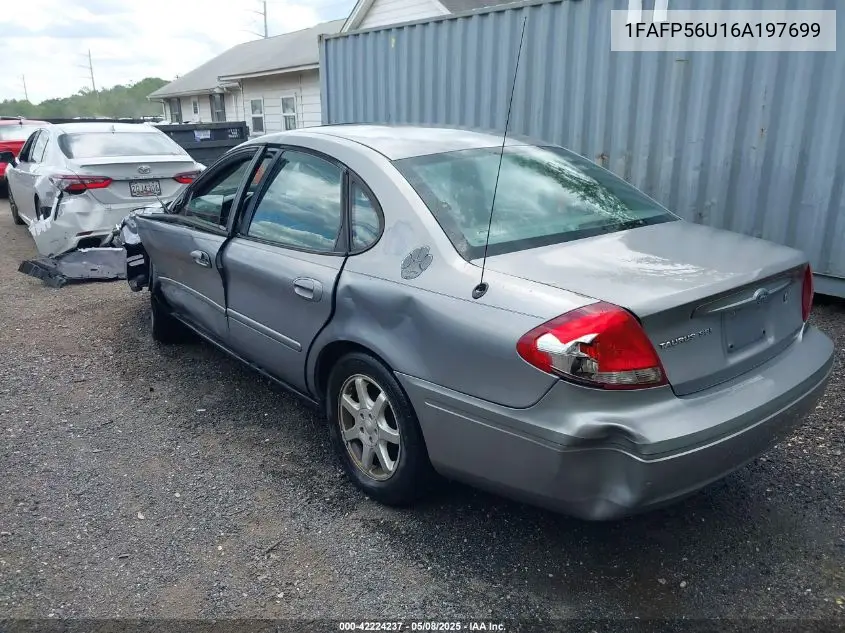 2006 Ford Taurus Sel VIN: 1FAFP56U16A197699 Lot: 42224237