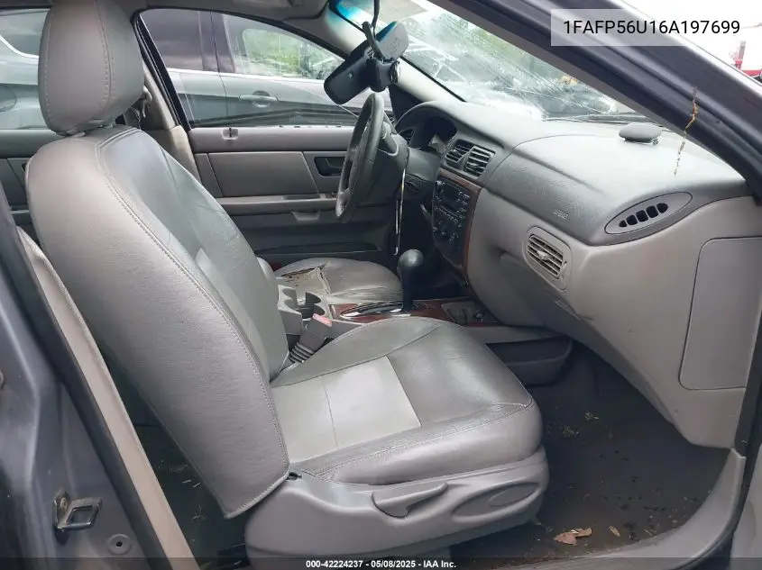 2006 Ford Taurus Sel VIN: 1FAFP56U16A197699 Lot: 42224237