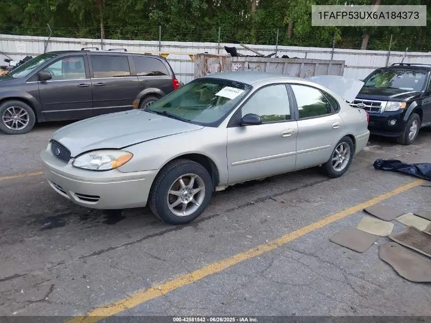 2006 Ford Taurus Se VIN: 1FAFP53UX6A184373 Lot: 42581542