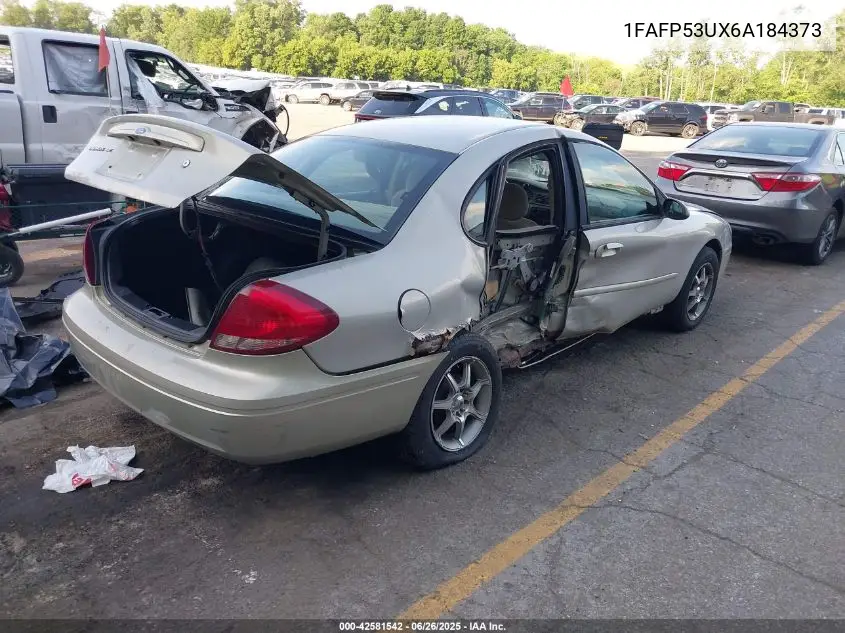 2006 Ford Taurus Se VIN: 1FAFP53UX6A184373 Lot: 42581542