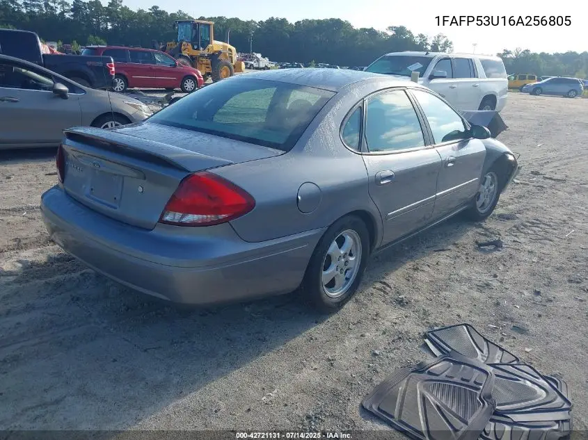 2006 Ford Taurus Se VIN: 1FAFP53U16A256805 Lot: 42721131