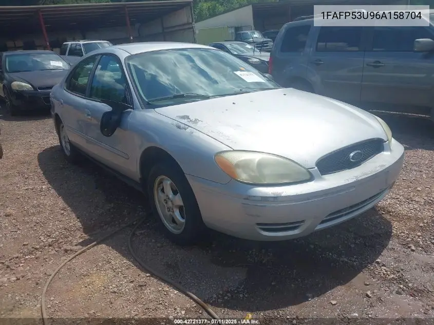 2006 Ford Taurus Se VIN: 1FAFP53U96A158704 Lot: 42721377