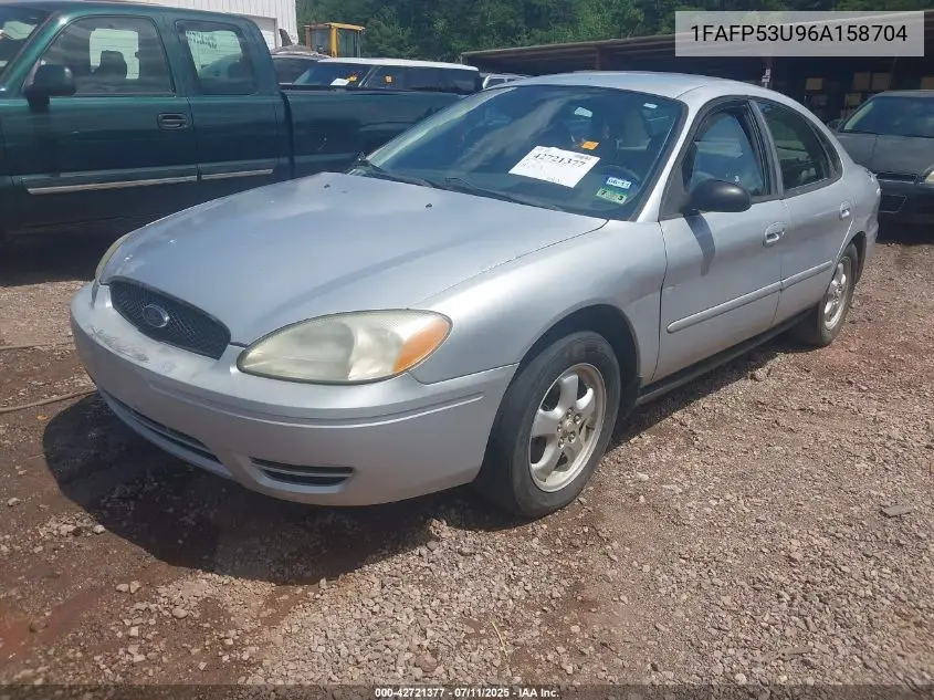 2006 Ford Taurus Se VIN: 1FAFP53U96A158704 Lot: 42721377
