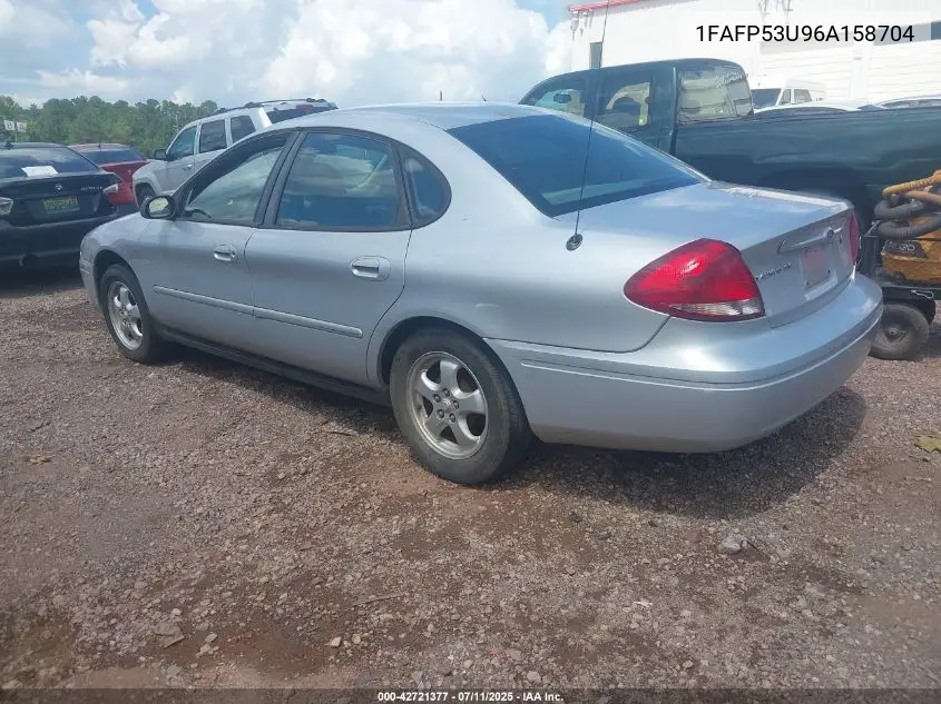 2006 Ford Taurus Se VIN: 1FAFP53U96A158704 Lot: 42721377
