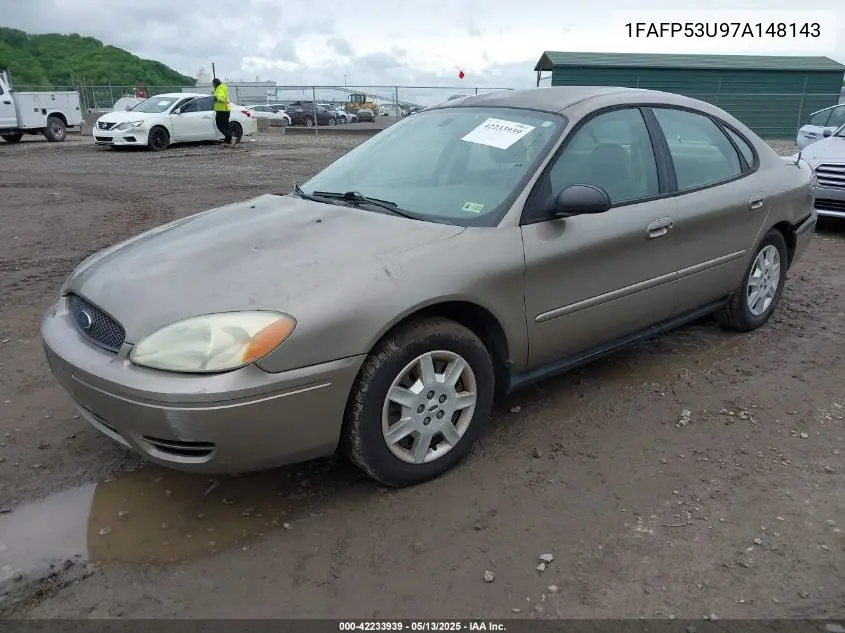 2007 Ford Taurus Se VIN: 1FAFP53U97A148143 Lot: 42233939