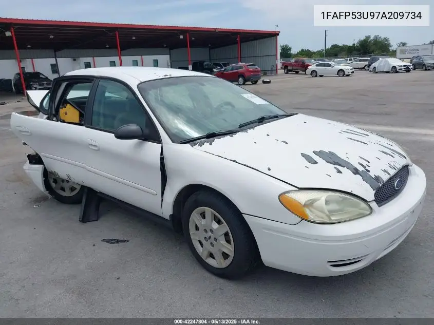 2007 Ford Taurus Se VIN: 1FAFP53U97A209734 Lot: 42247804