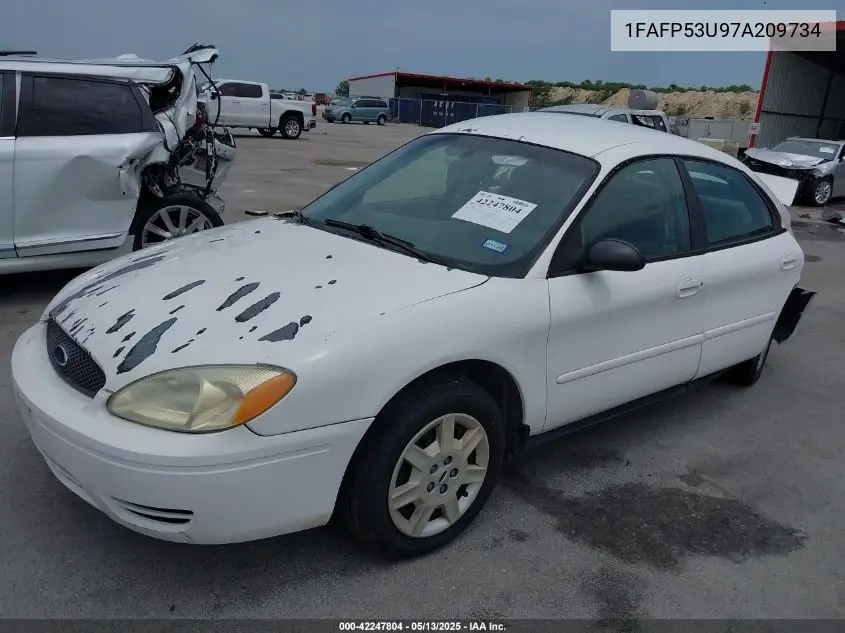 2007 Ford Taurus Se VIN: 1FAFP53U97A209734 Lot: 42247804