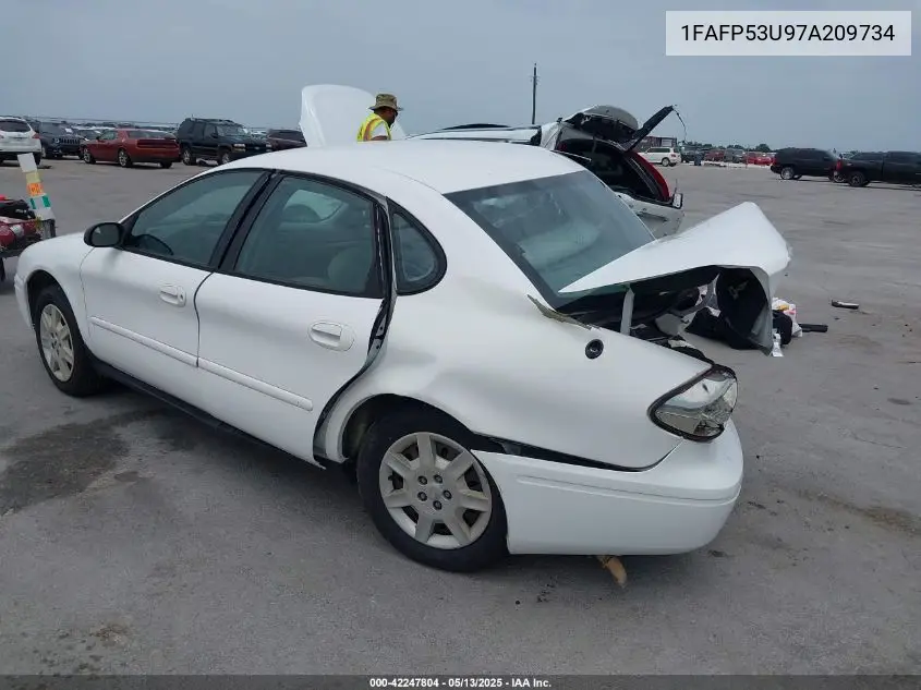 2007 Ford Taurus Se VIN: 1FAFP53U97A209734 Lot: 42247804