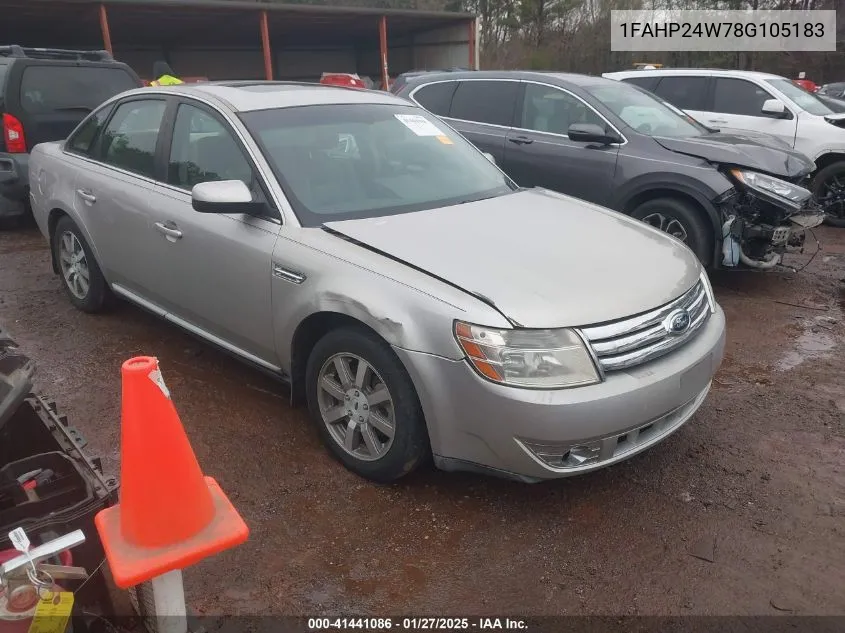 2008 Ford Taurus Sel VIN: 1FAHP24W78G105183 Lot: 41441086