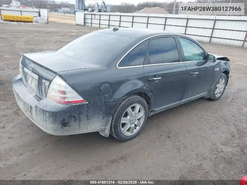 2008 Ford Taurus Limited VIN: 1FAHP28W38G127966 Lot: 41681314