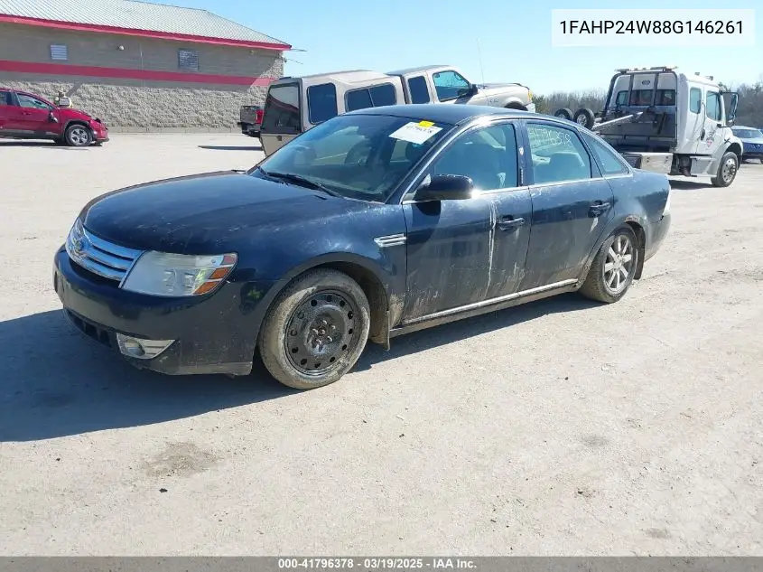 2008 Ford Taurus Sel VIN: 1FAHP24W88G146261 Lot: 41796378
