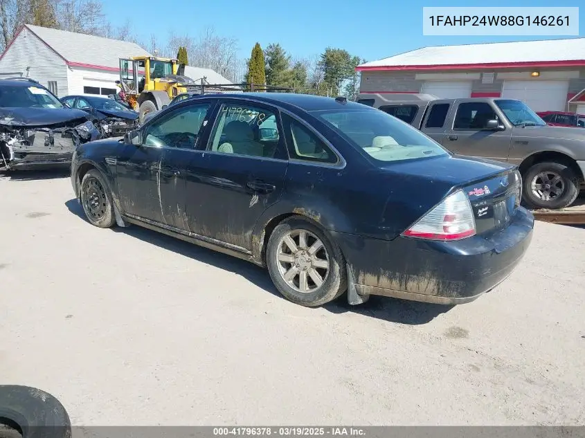 2008 Ford Taurus Sel VIN: 1FAHP24W88G146261 Lot: 41796378