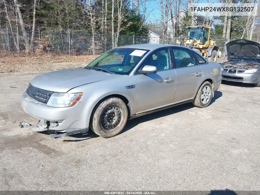 2008 Ford Taurus Sel VIN: 1FAHP24WX8G132507 Lot: 42013031