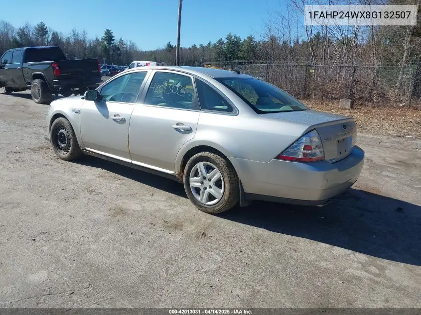 2008 Ford Taurus Sel VIN: 1FAHP24WX8G132507 Lot: 42013031