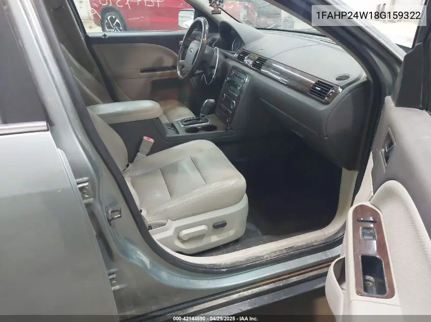 2008 Ford Taurus Sel VIN: 1FAHP24W18G159322 Lot: 42144590