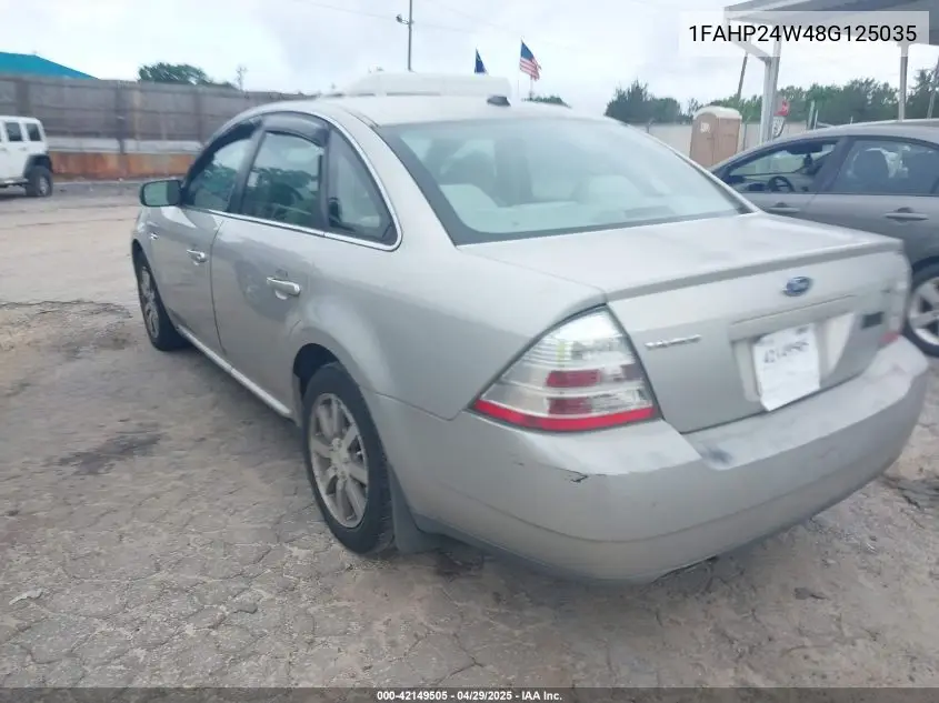 2008 Ford Taurus Sel VIN: 1FAHP24W48G125035 Lot: 42149505