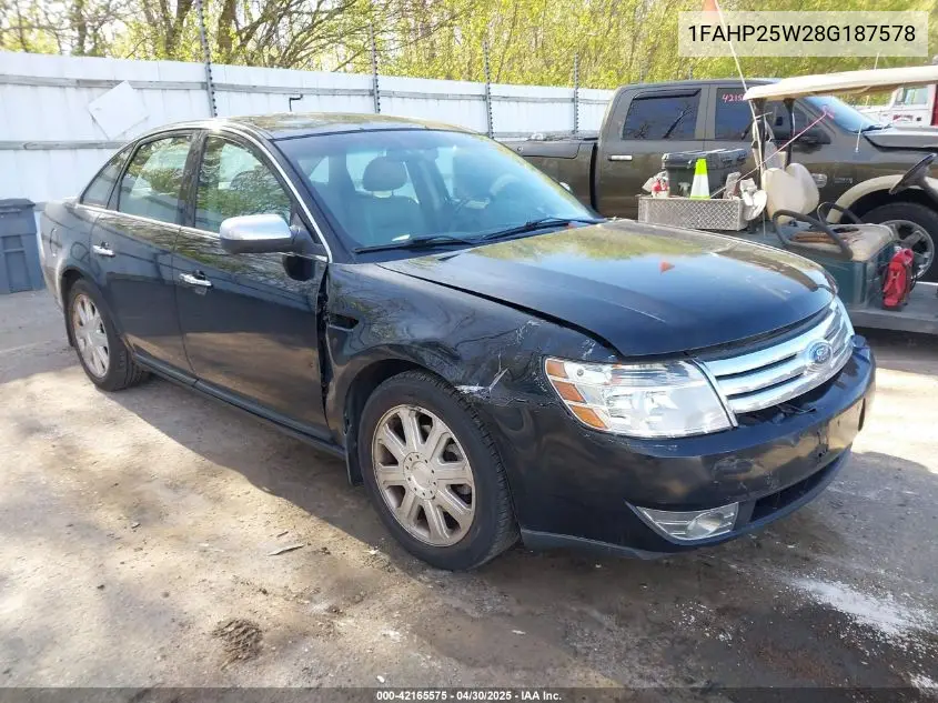 2008 Ford Taurus Limited VIN: 1FAHP25W28G187578 Lot: 42165575