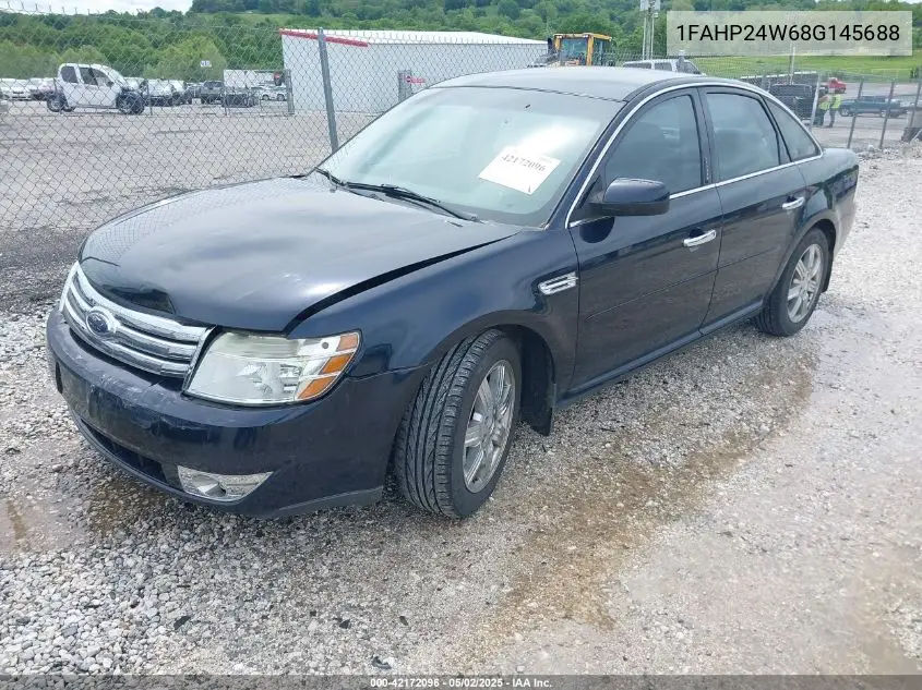 2008 Ford Taurus Sel VIN: 1FAHP24W68G145688 Lot: 42172096