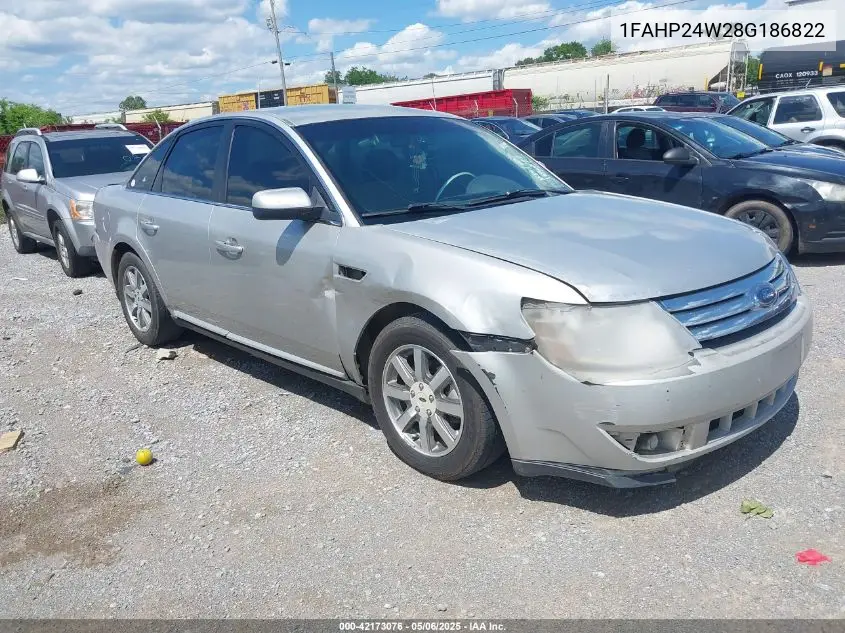 2008 Ford Taurus Sel VIN: 1FAHP24W28G186822 Lot: 42173076