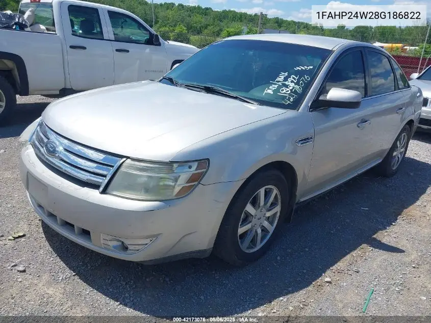 2008 Ford Taurus Sel VIN: 1FAHP24W28G186822 Lot: 42173076