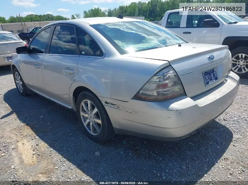2008 Ford Taurus Sel VIN: 1FAHP24W28G186822 Lot: 42173076