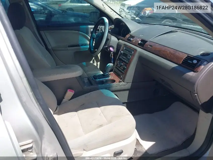 2008 Ford Taurus Sel VIN: 1FAHP24W28G186822 Lot: 42173076