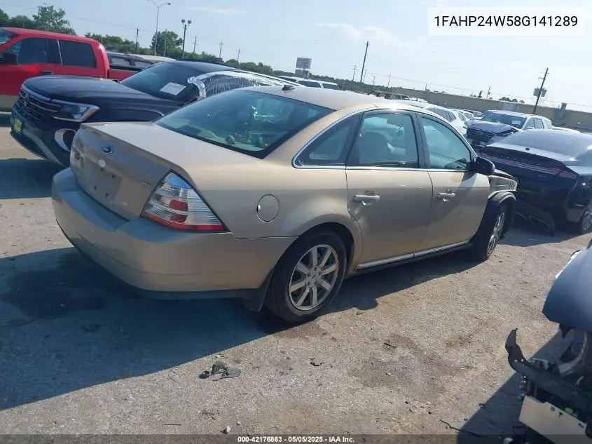 2008 Ford Taurus Sel VIN: 1FAHP24W58G141289 Lot: 42176863