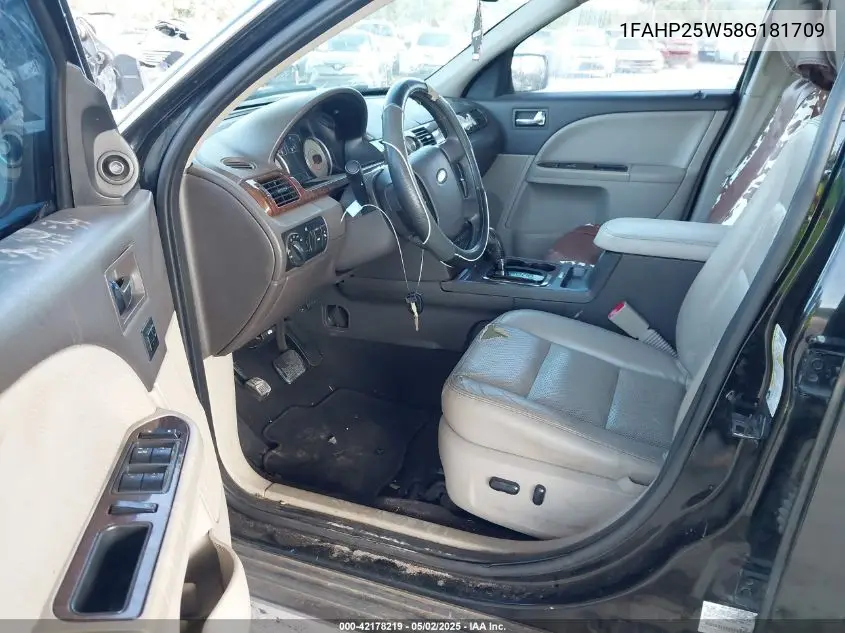 2008 Ford Taurus Limited VIN: 1FAHP25W58G181709 Lot: 42178219