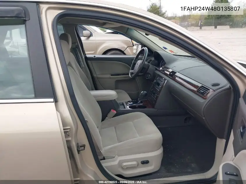 2008 Ford Taurus Sel VIN: 1FAHP24W48G135807 Lot: 42198523