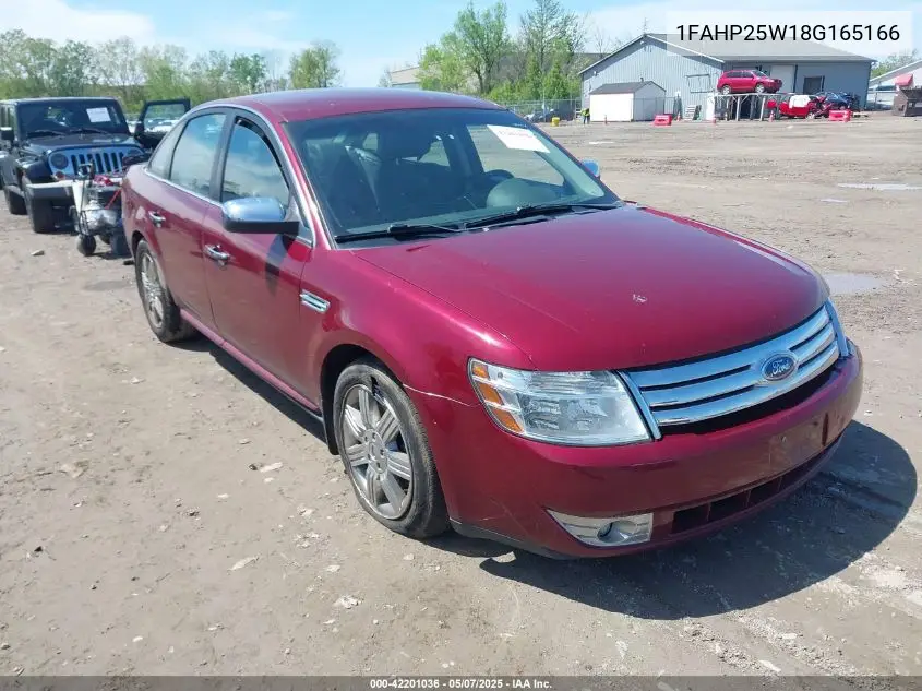 2008 Ford Taurus Limited VIN: 1FAHP25W18G165166 Lot: 42201036