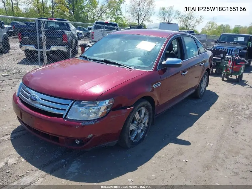 2008 Ford Taurus Limited VIN: 1FAHP25W18G165166 Lot: 42201036