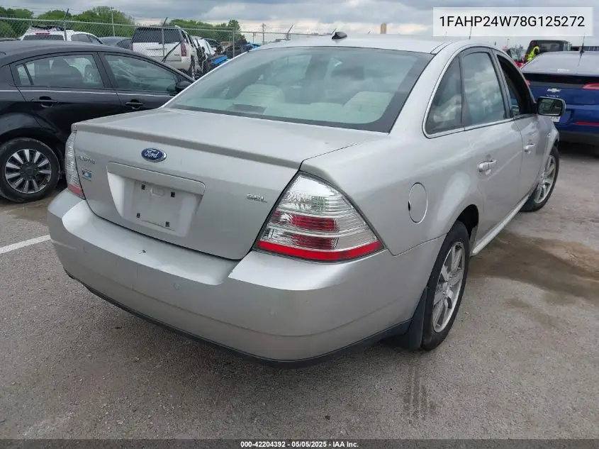 2008 Ford Taurus Sel VIN: 1FAHP24W78G125272 Lot: 42204392